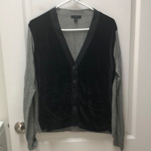 J Crew velvet cardigan